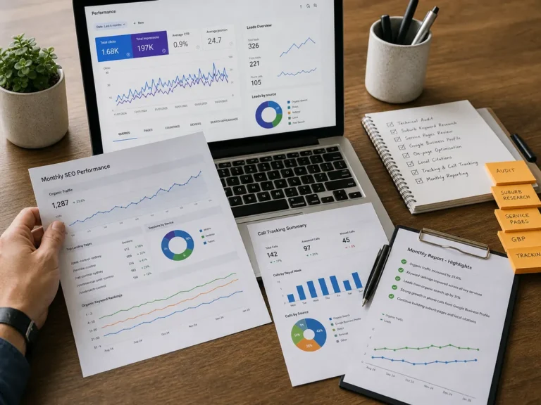 SEO reporting process