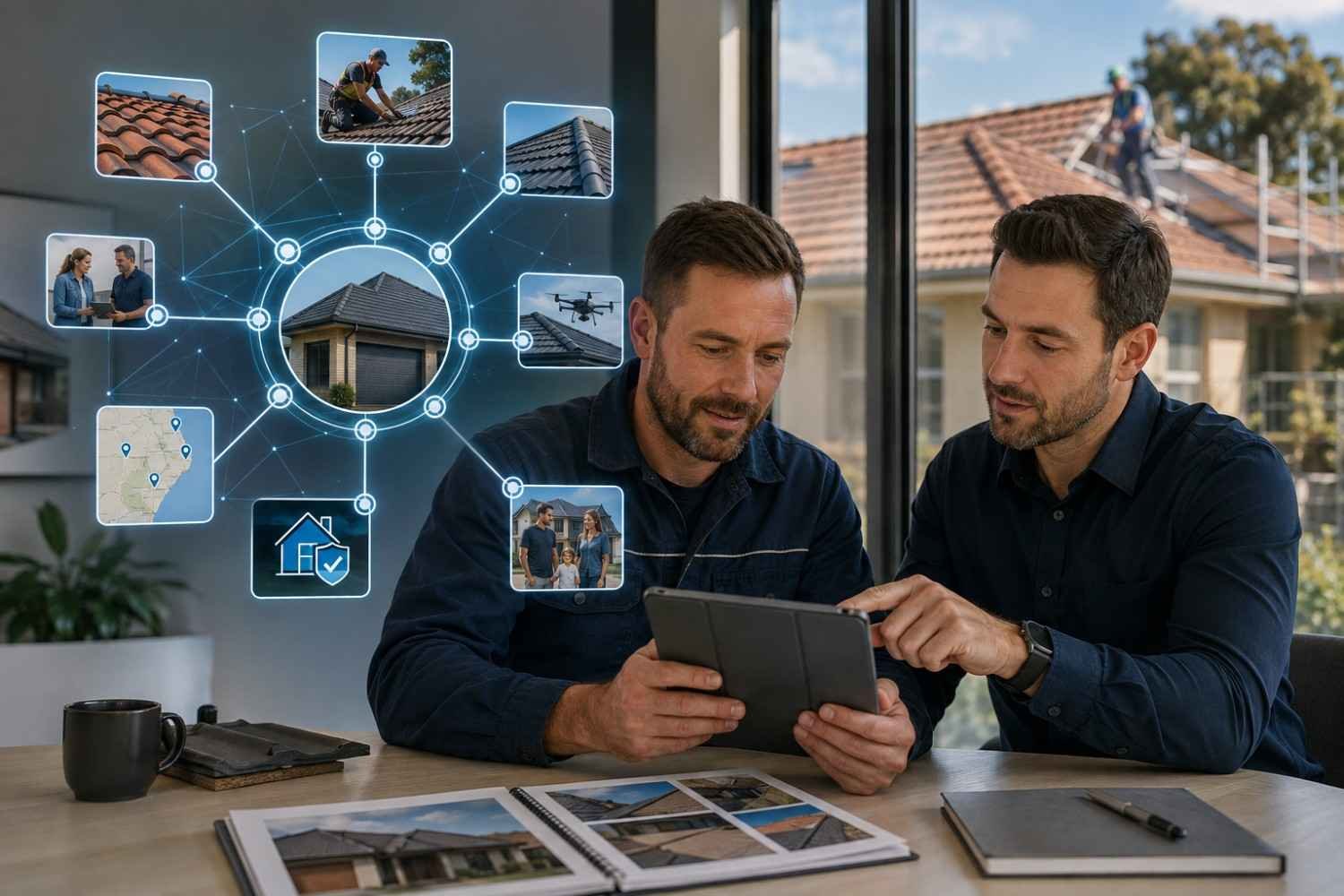 Australian roofing business using AEO and GEO to improve visibility across AI-powered search systems